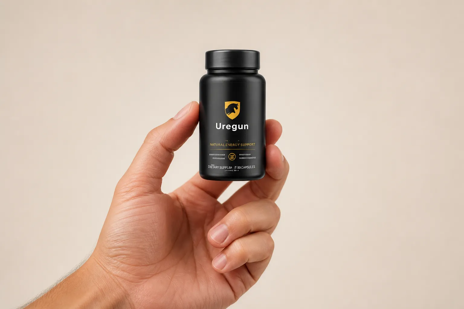 Urogun — Verpackung in der Hand