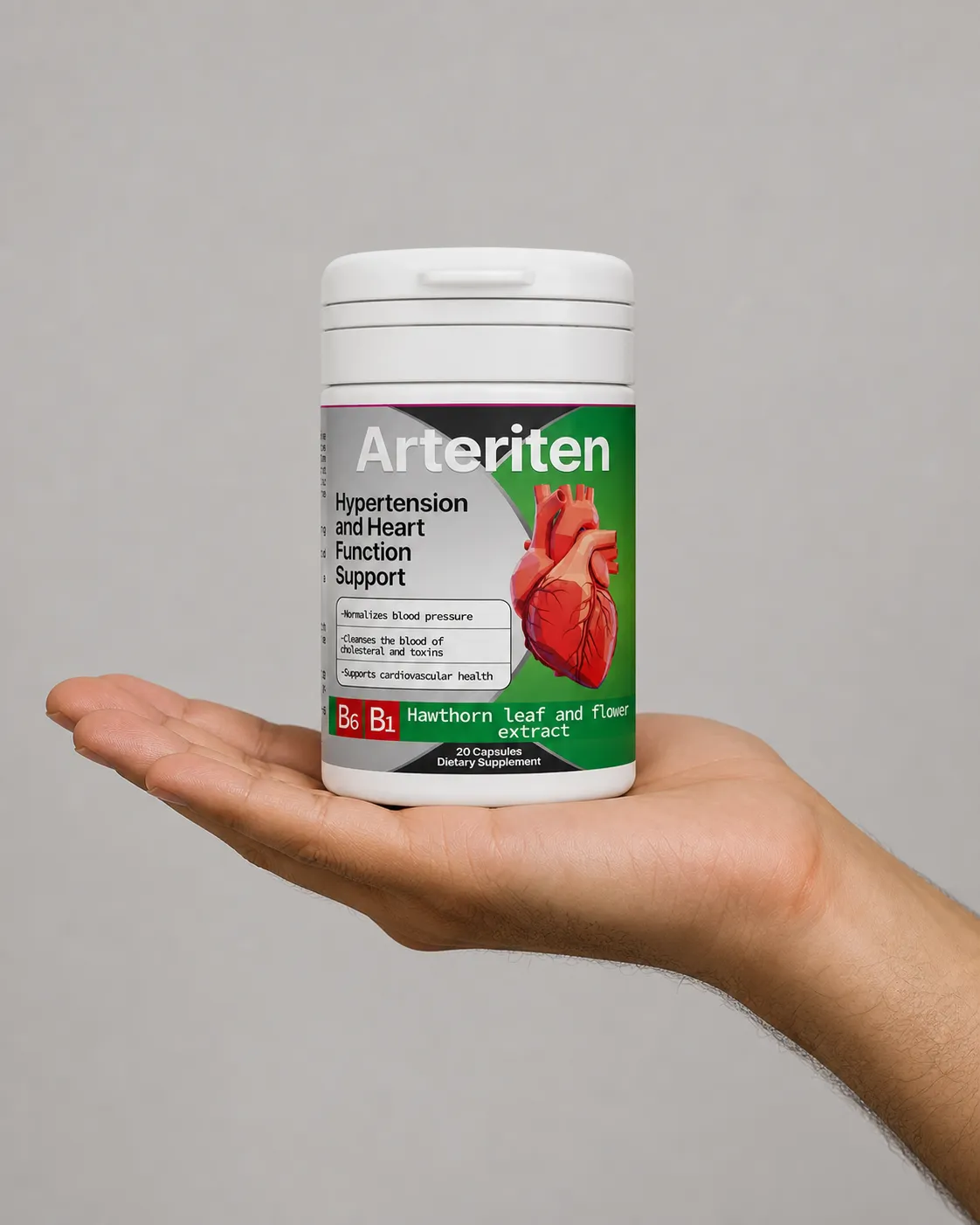 Arteriten — Verpackung in der Hand