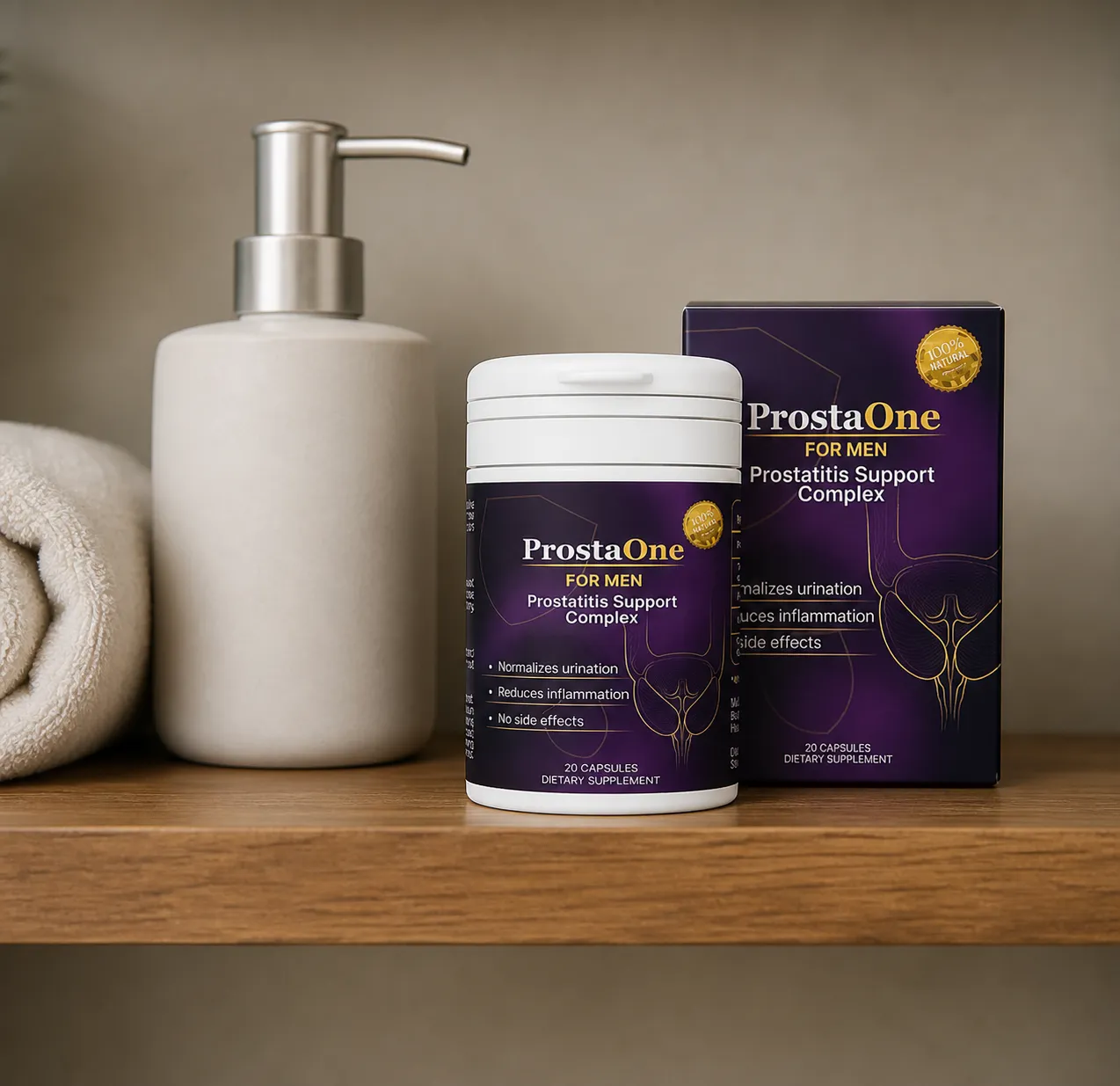ProstaOne — Verpackung im Alltag