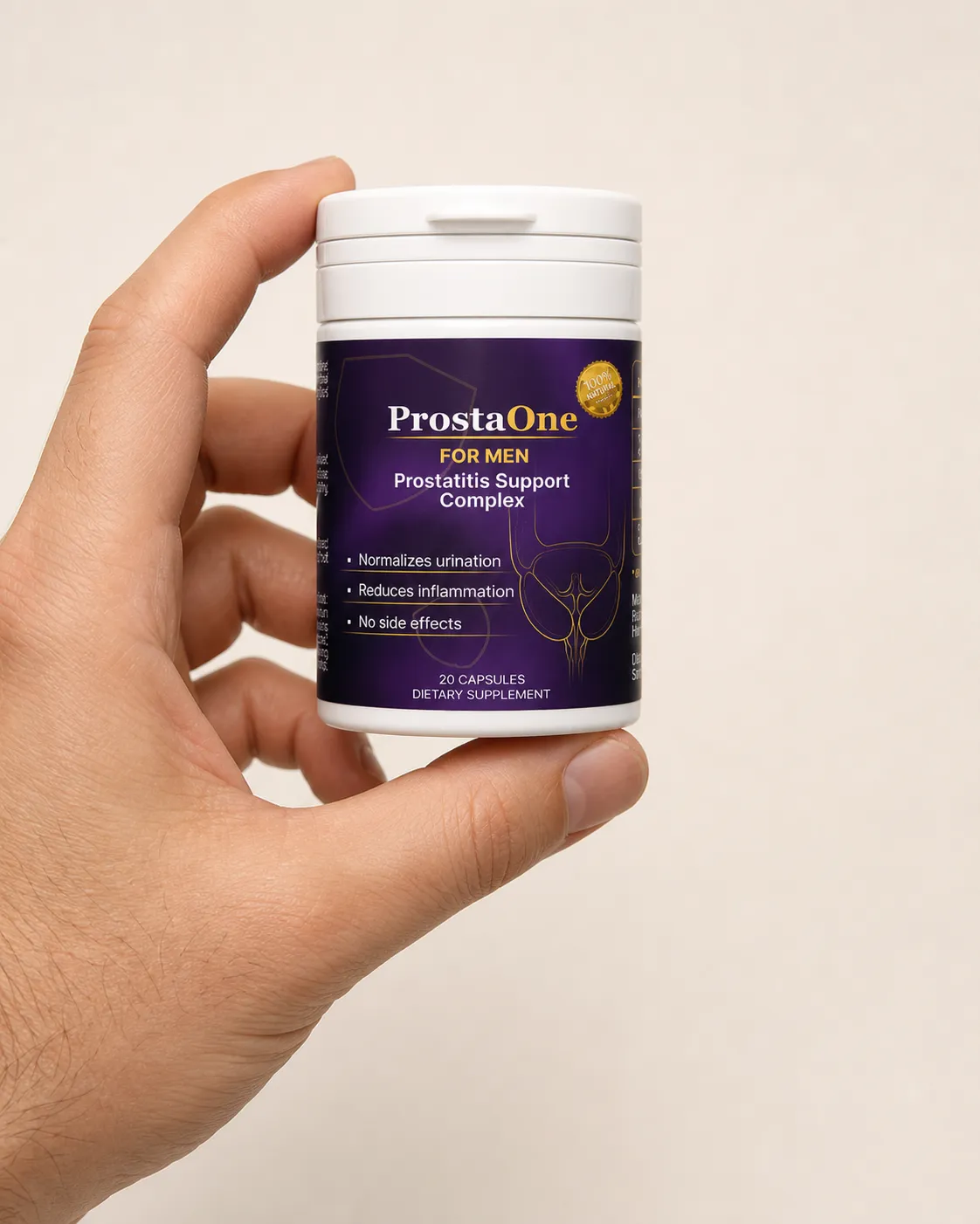 ProstaOne — Verpackung in der Hand