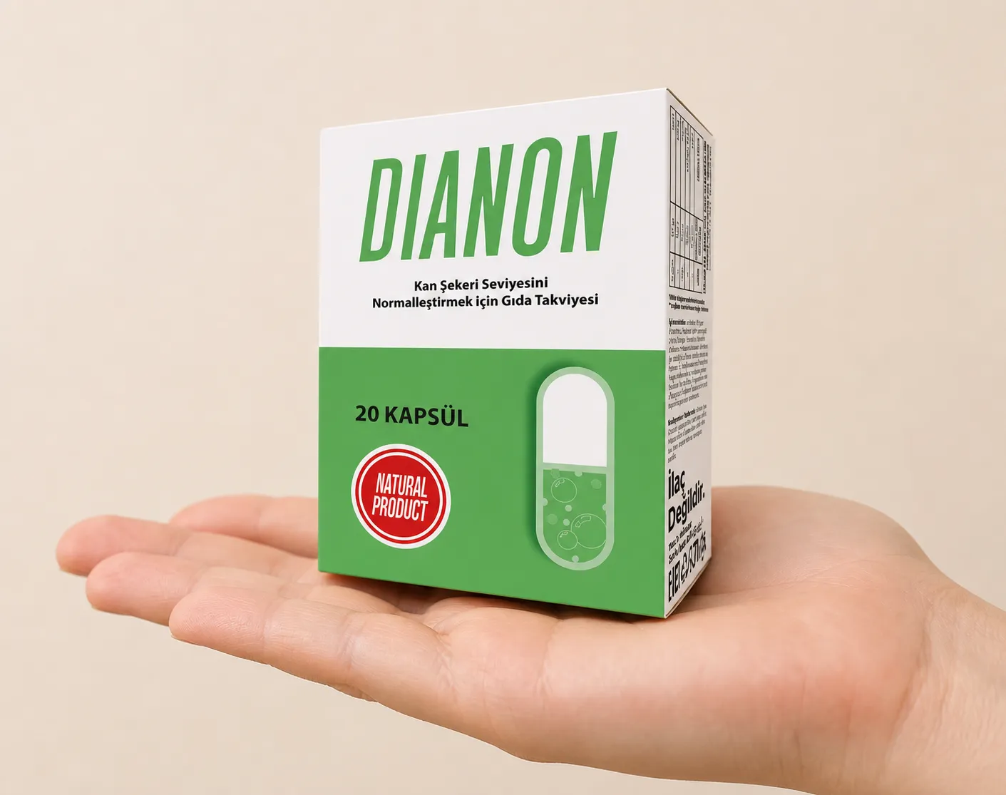 Dianon — Verpackung in der Hand