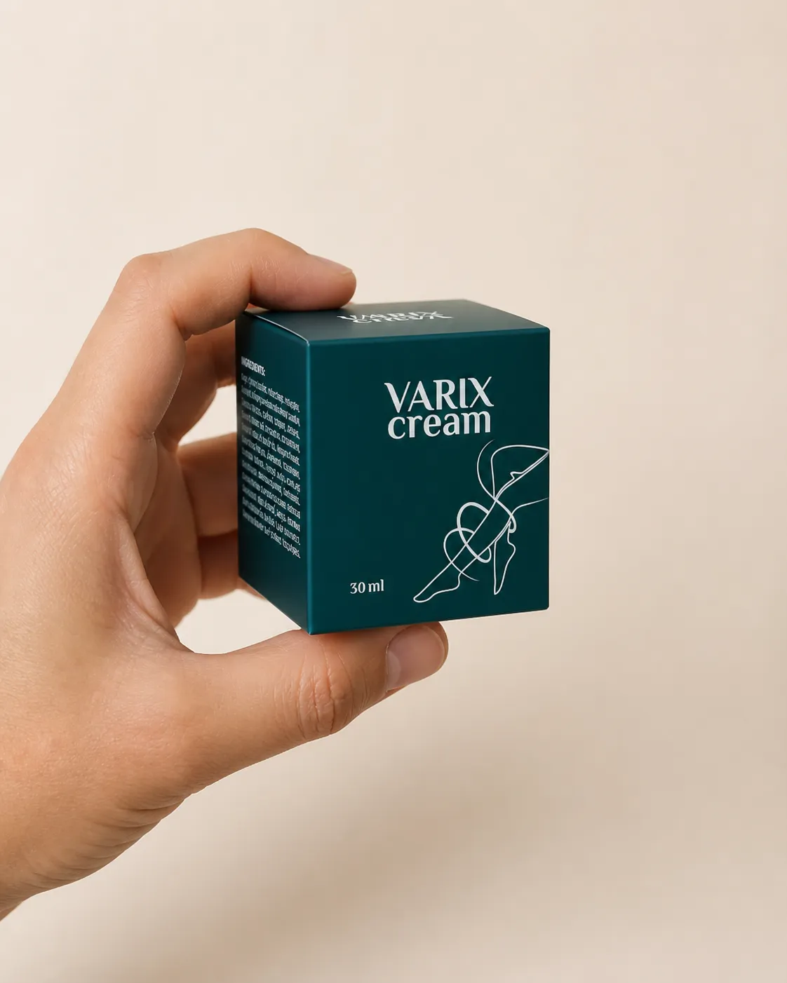 Varix — Verpackung in der Hand