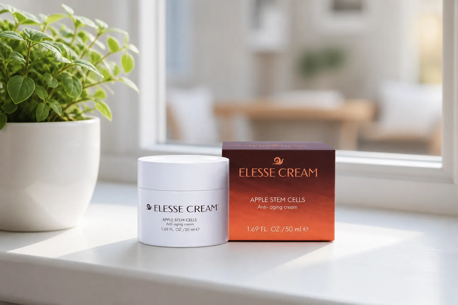 Elesse Cream — Verpackung im Alltag