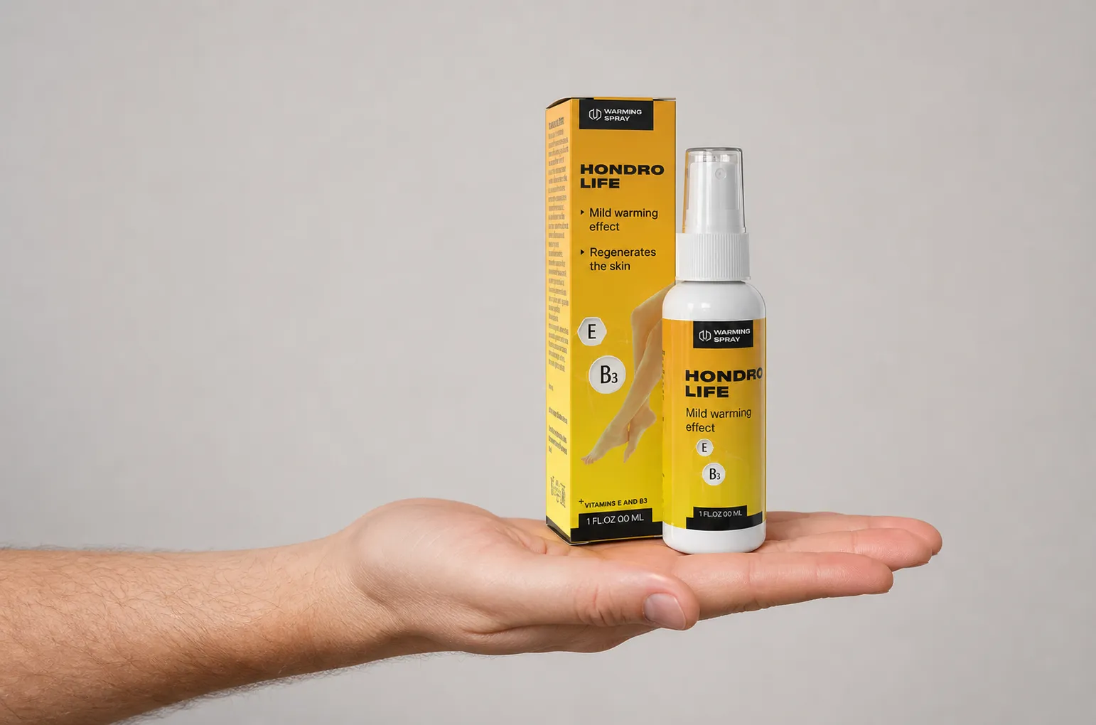 HONDROLIFE EU — Verpackung in der Hand