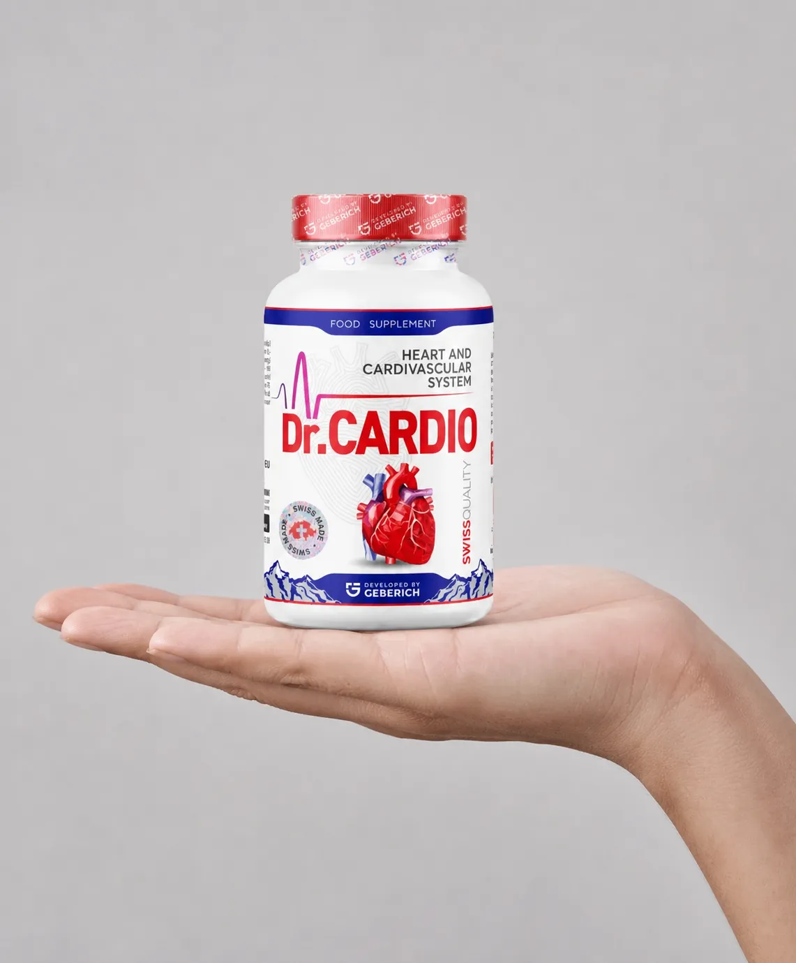 Dr.Cardio — Verpackung in der Hand