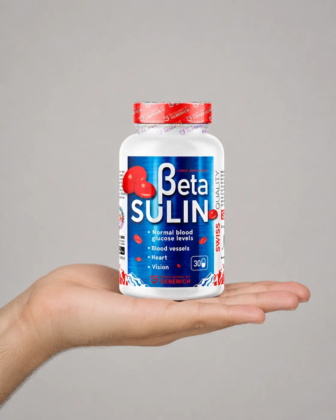 Betasulin — Verpackung in der Hand