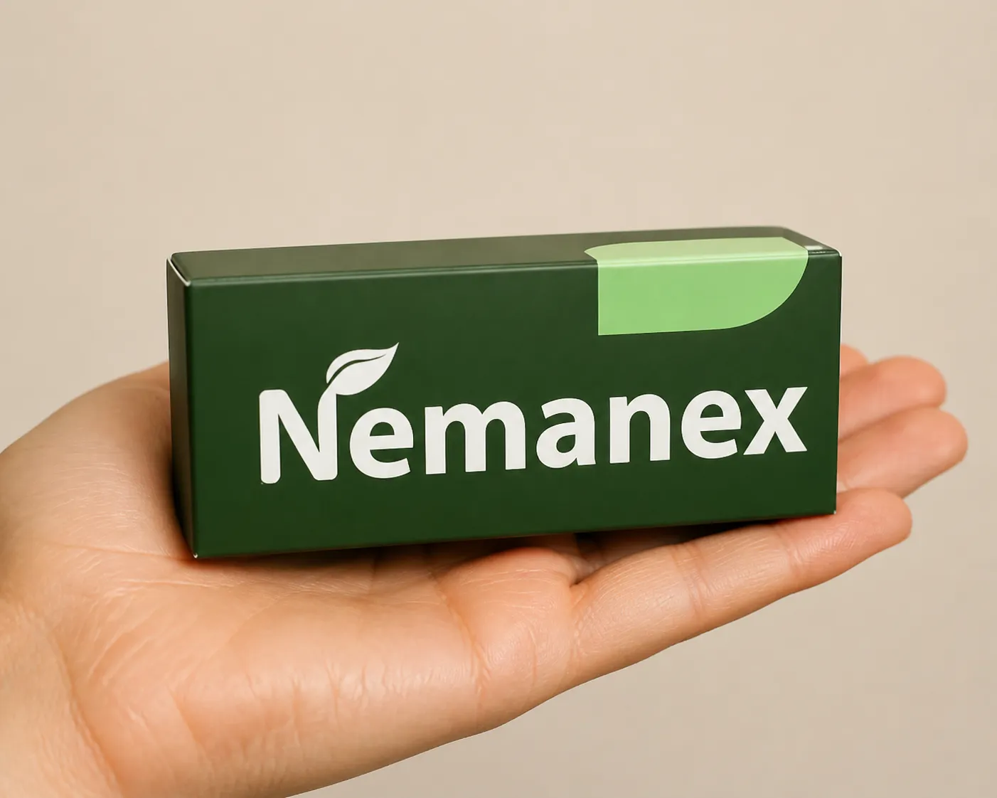 NEMANEX EU — Verpackung in der Hand