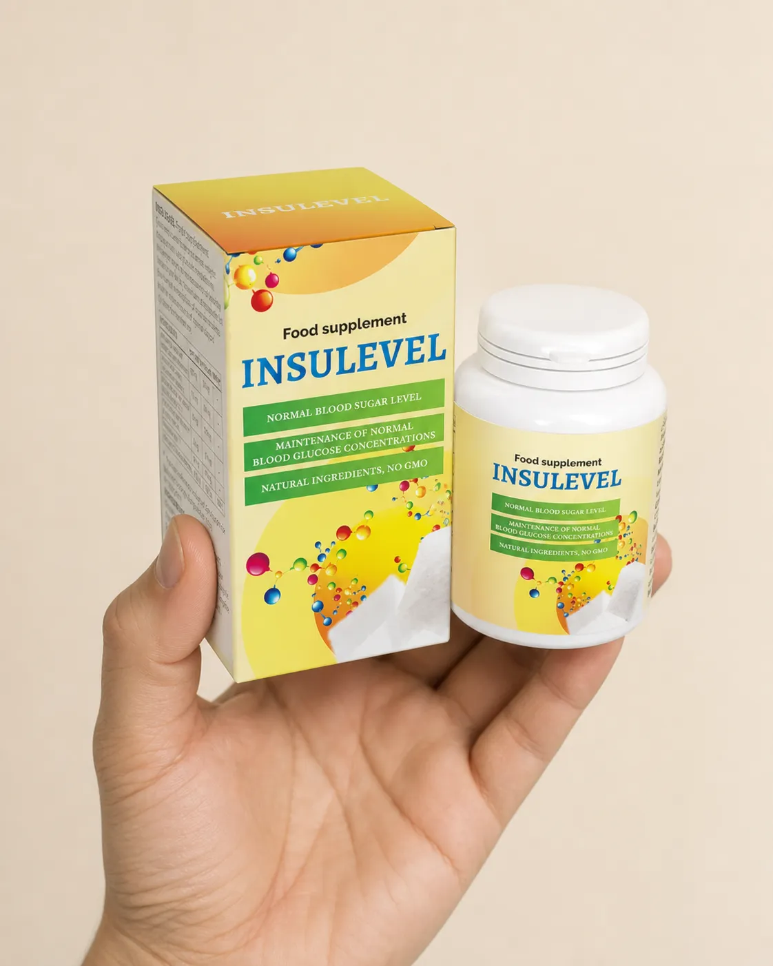 INSULEVEL EU — Verpackung in der Hand