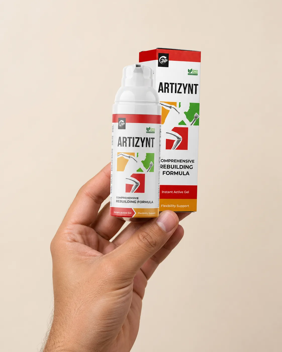 ArtiZynt Gel Full price + — Verpackung in der Hand