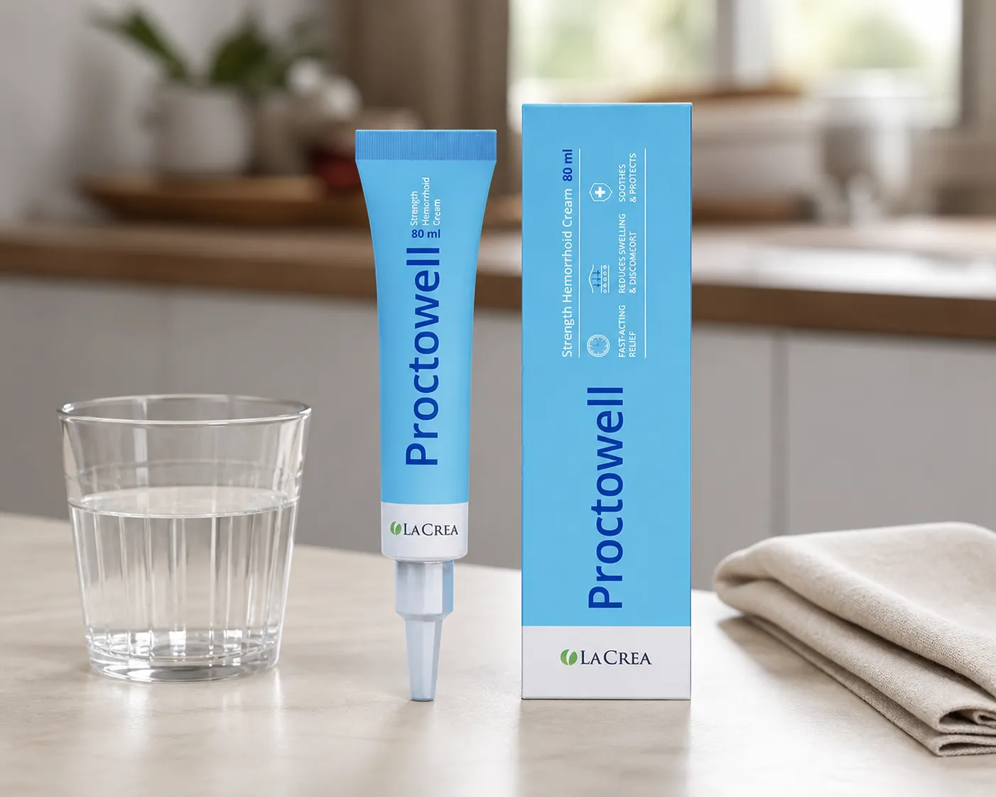 Proctowell — Verpackung im Alltag