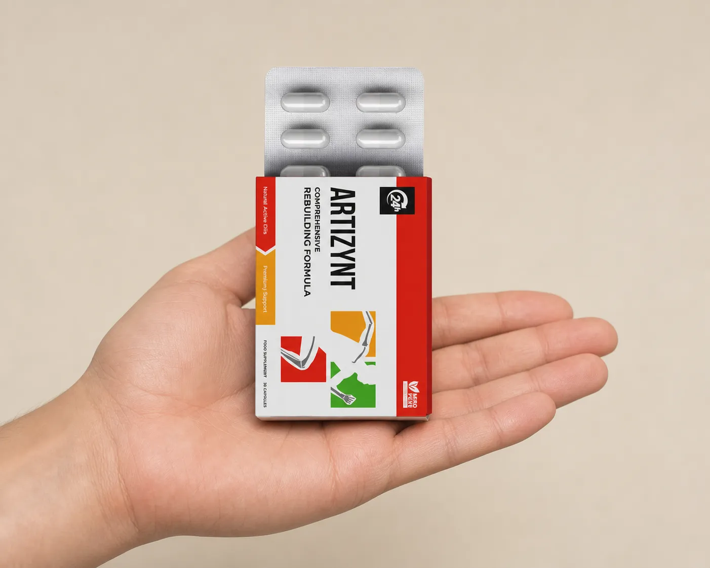 ArtiZynt Capsules Full price + — Verpackung in der Hand