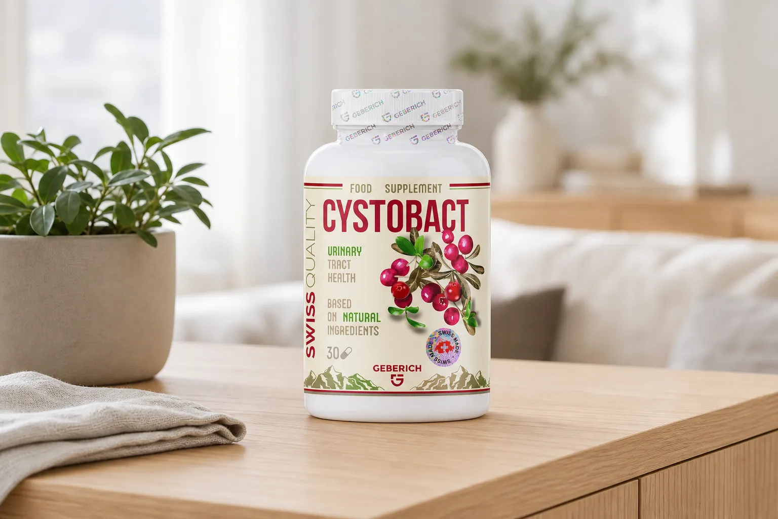 CYSTOBACT — Verpackung im Alltag
