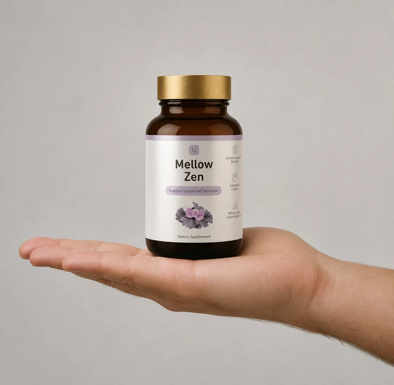 Mellow Zen — Verpackung in der Hand