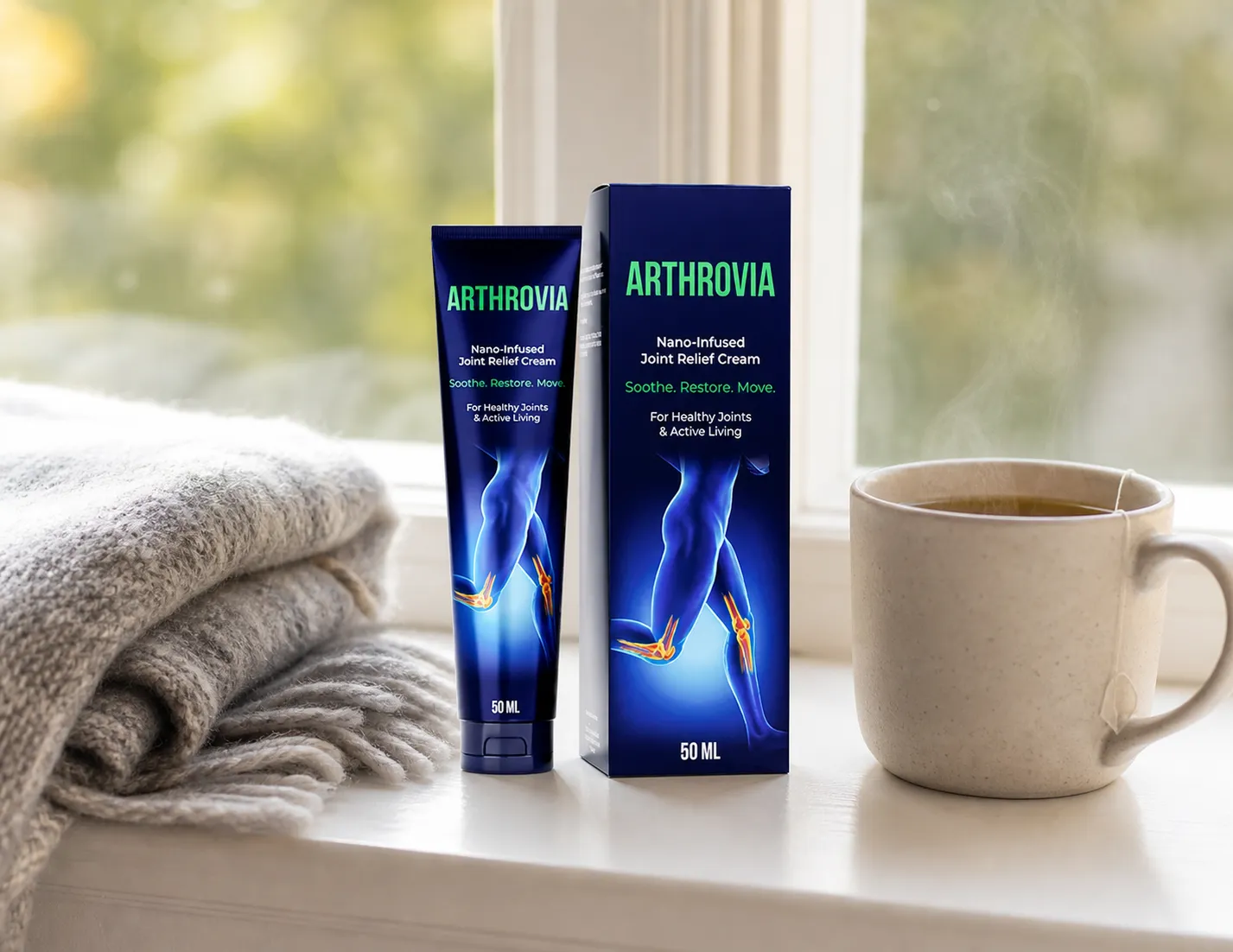 Arthrovia — Verpackung im Alltag