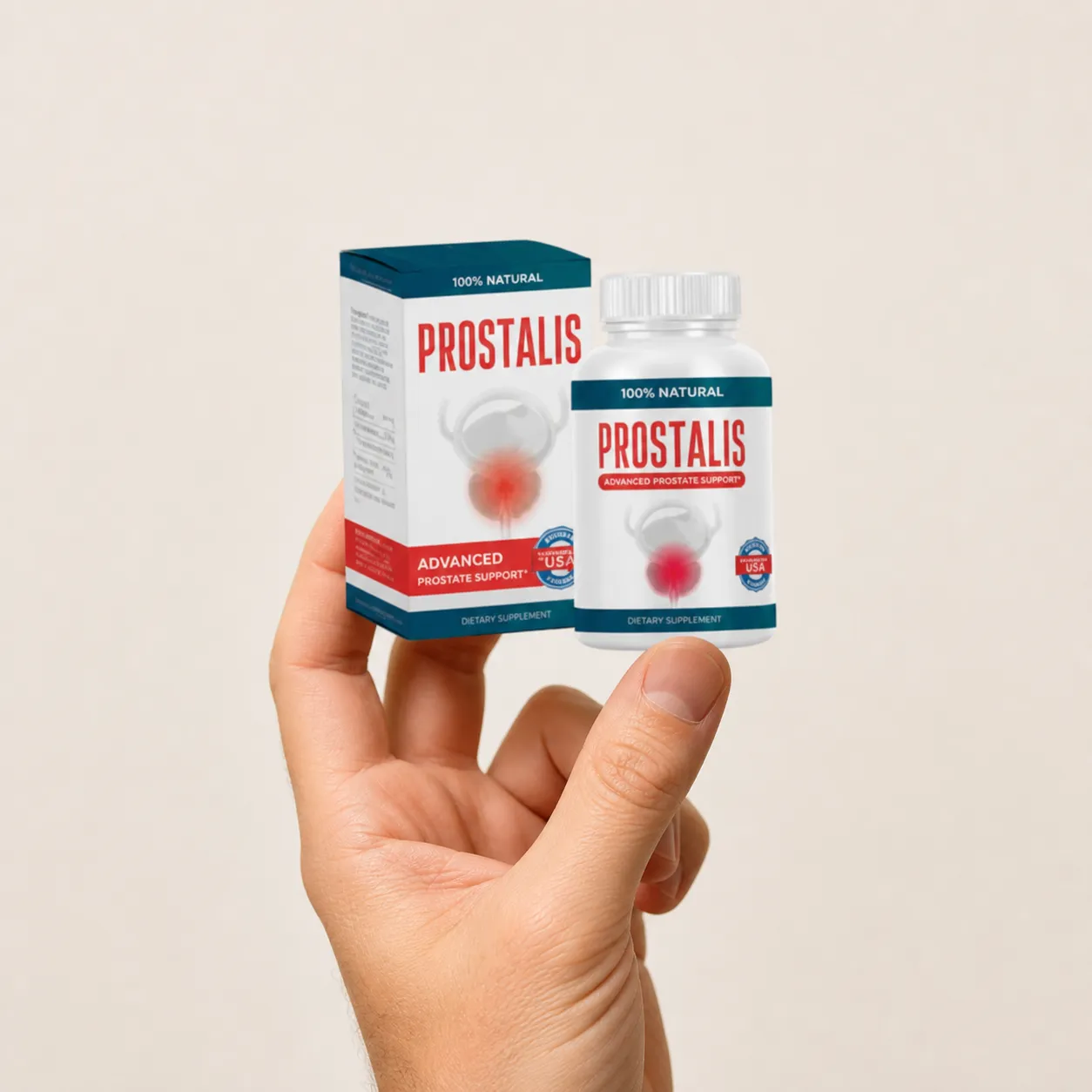 Prostalis Full price + — Verpackung in der Hand
