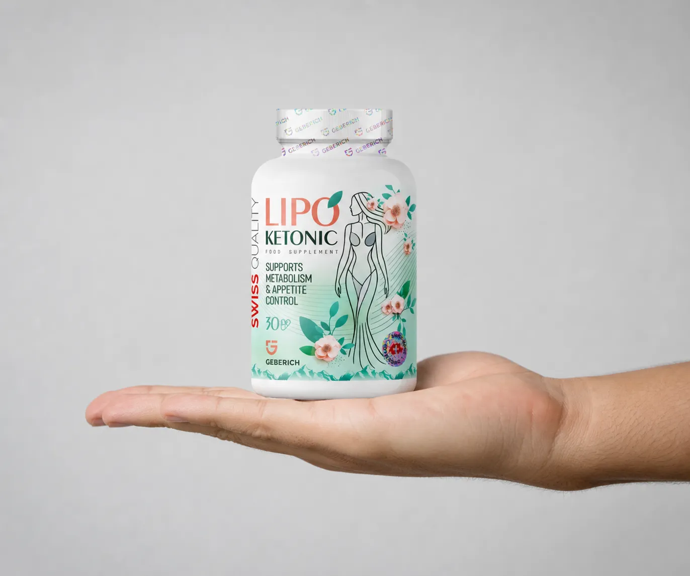 LIPOKETONIC — Verpackung in der Hand