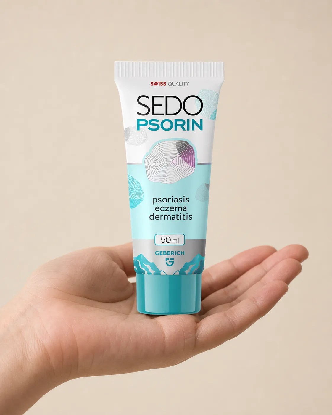 Sedopsorin — Verpackung in der Hand