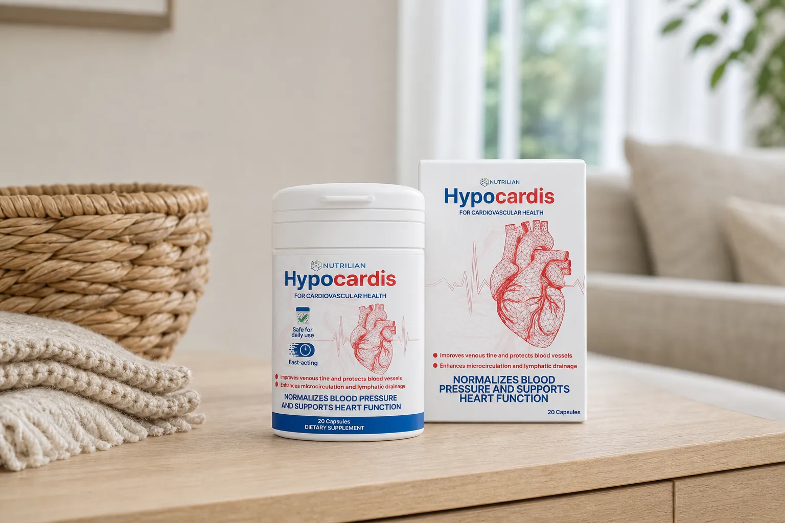 Hypocardis — Verpackung im Alltag