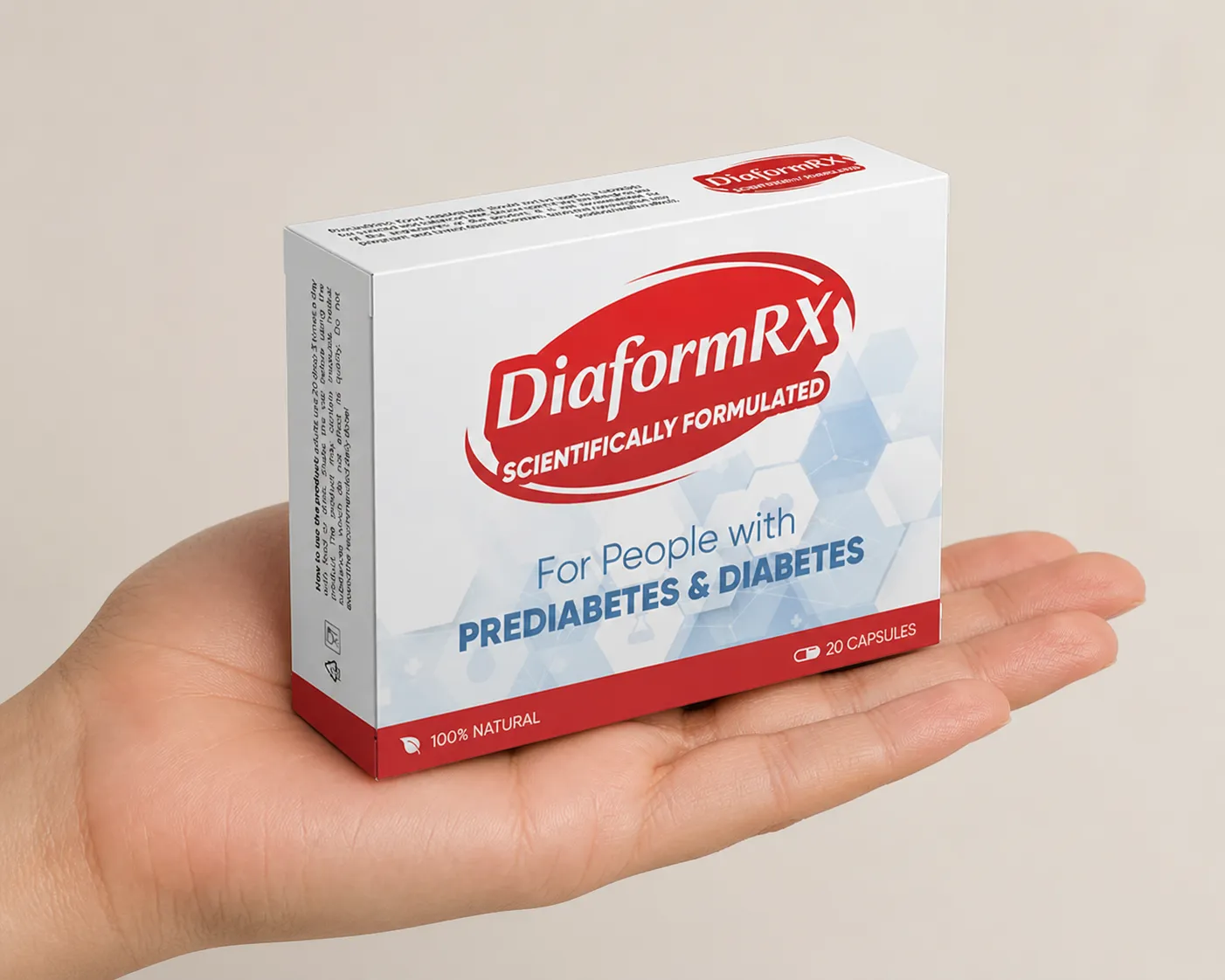 DiaformRX Full price + — Verpackung in der Hand