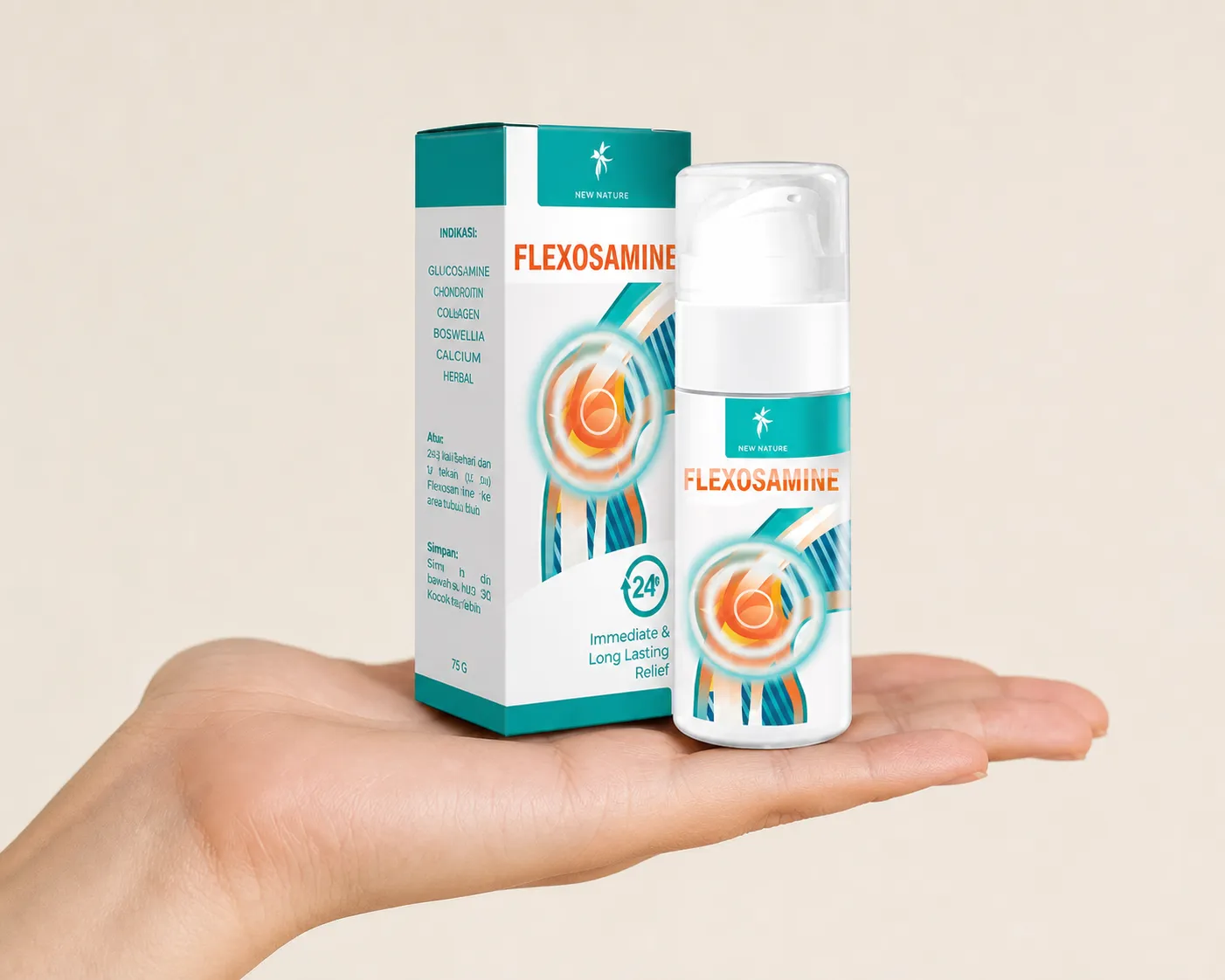 Flexosamine Gel Full price + — Verpackung in der Hand
