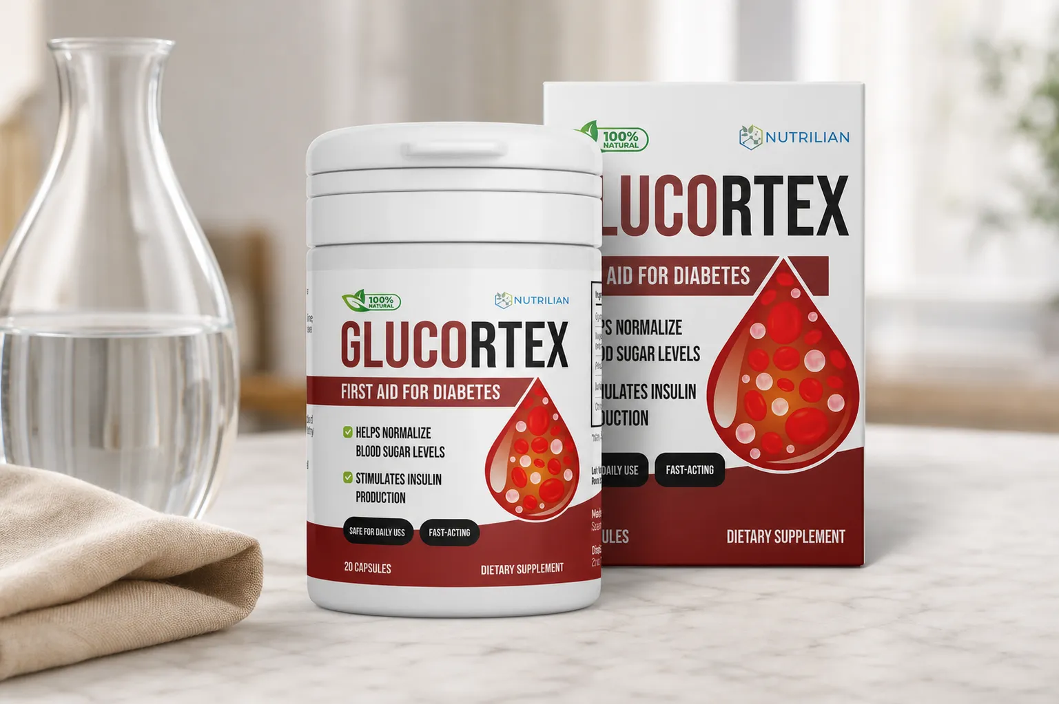 Glucortex — Verpackung im Alltag
