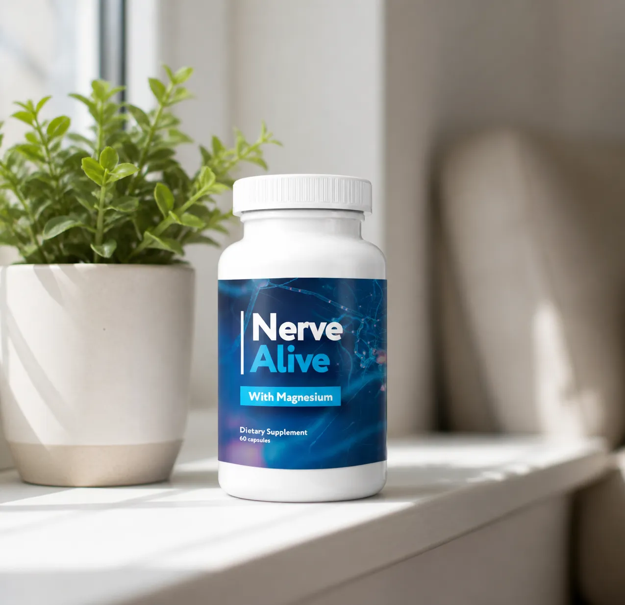 NerveAlive — Verpackung im Alltag