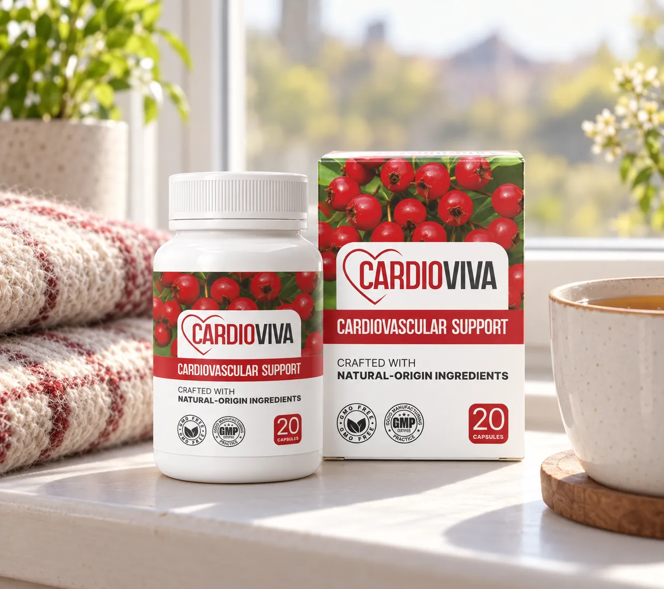 CardioViva — Verpackung im Alltag