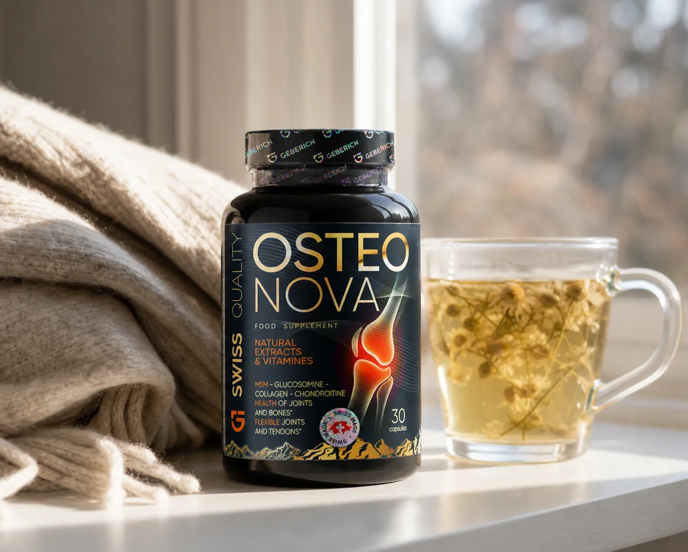 OsteoNova — Verpackung im Alltag