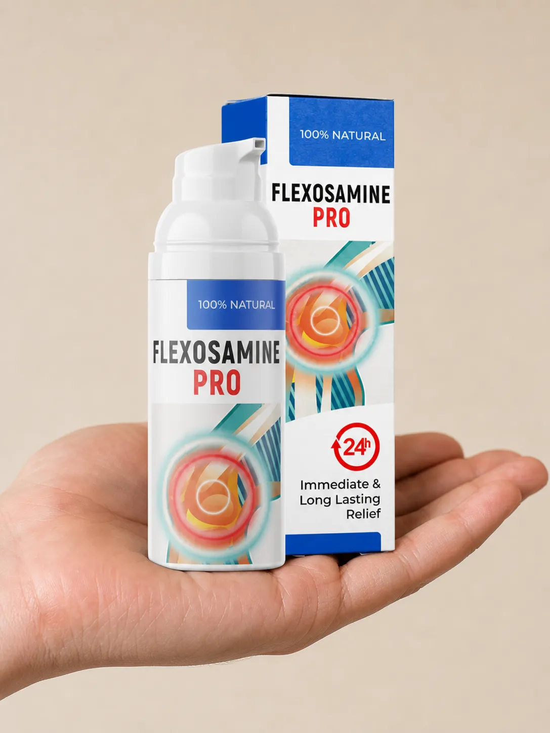 Flexosamine PRO — Verpackung in der Hand