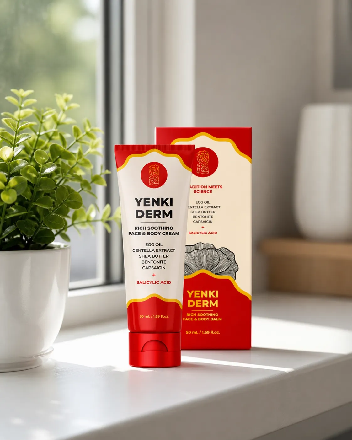 Yenki Derm — Verpackung im Alltag