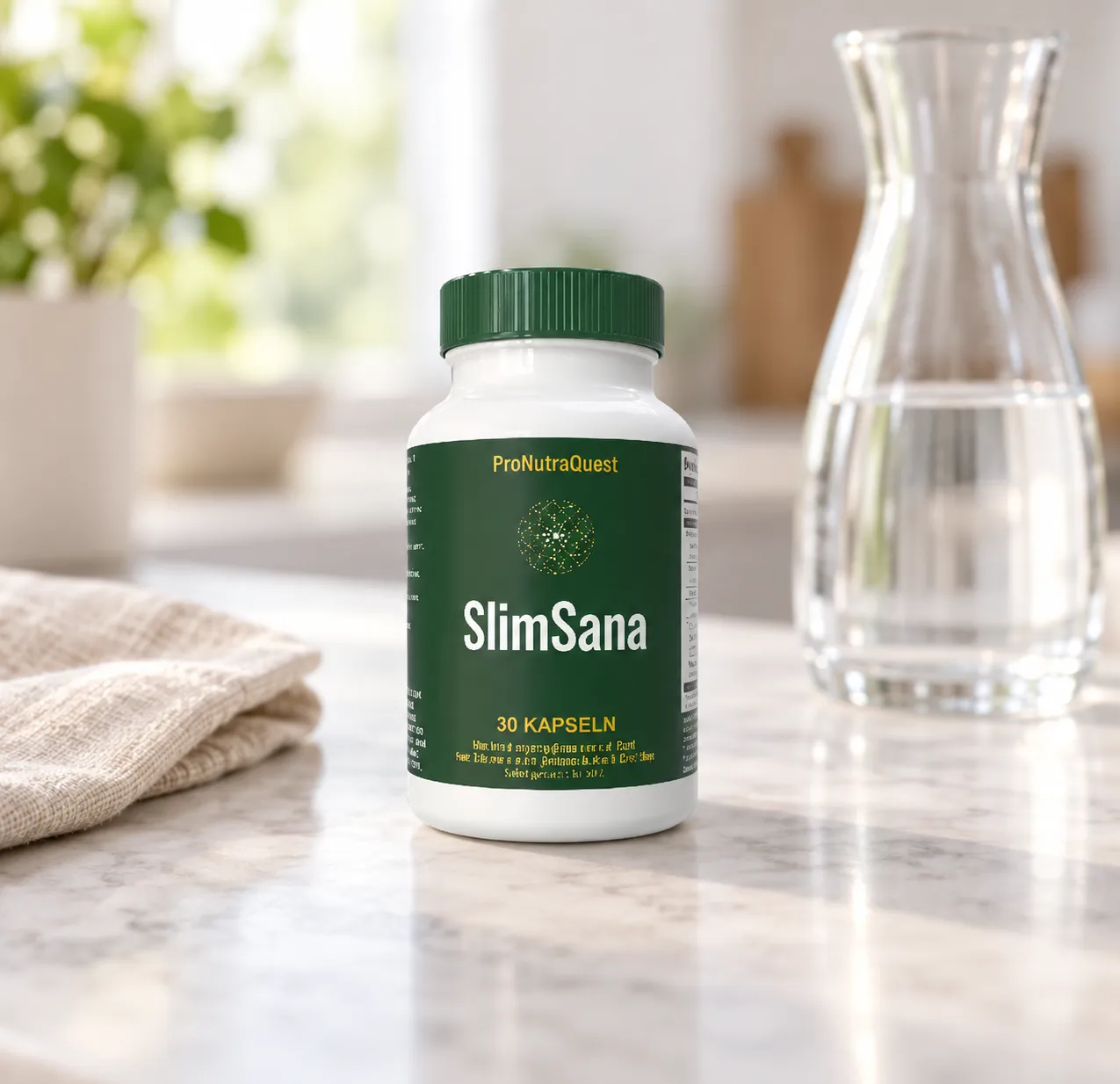 SlimSana — Verpackung im Alltag