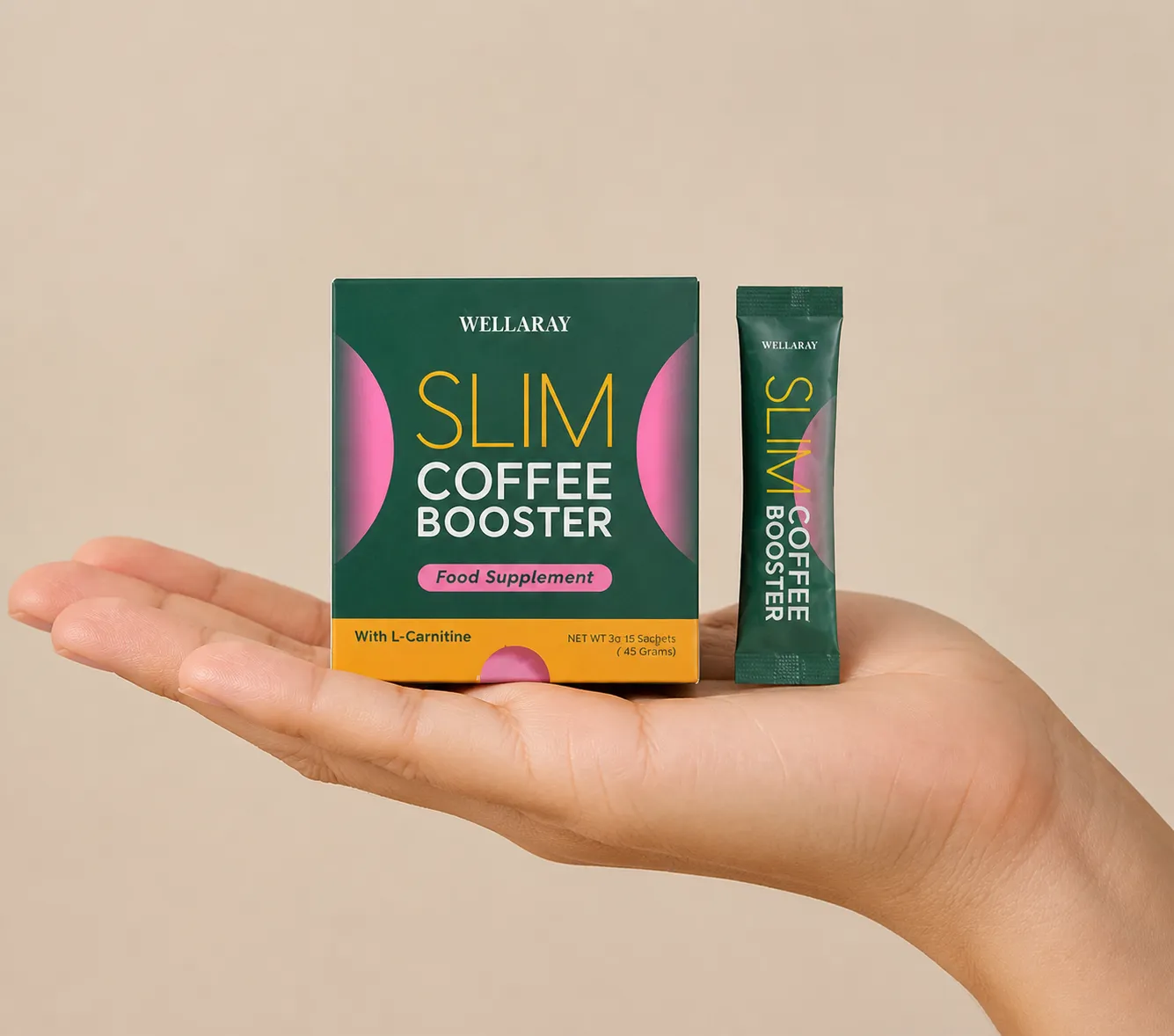 Wellaray — Verpackung in der Hand