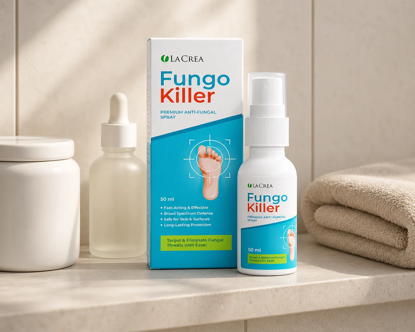 Fungokiller — Verpackung im Alltag