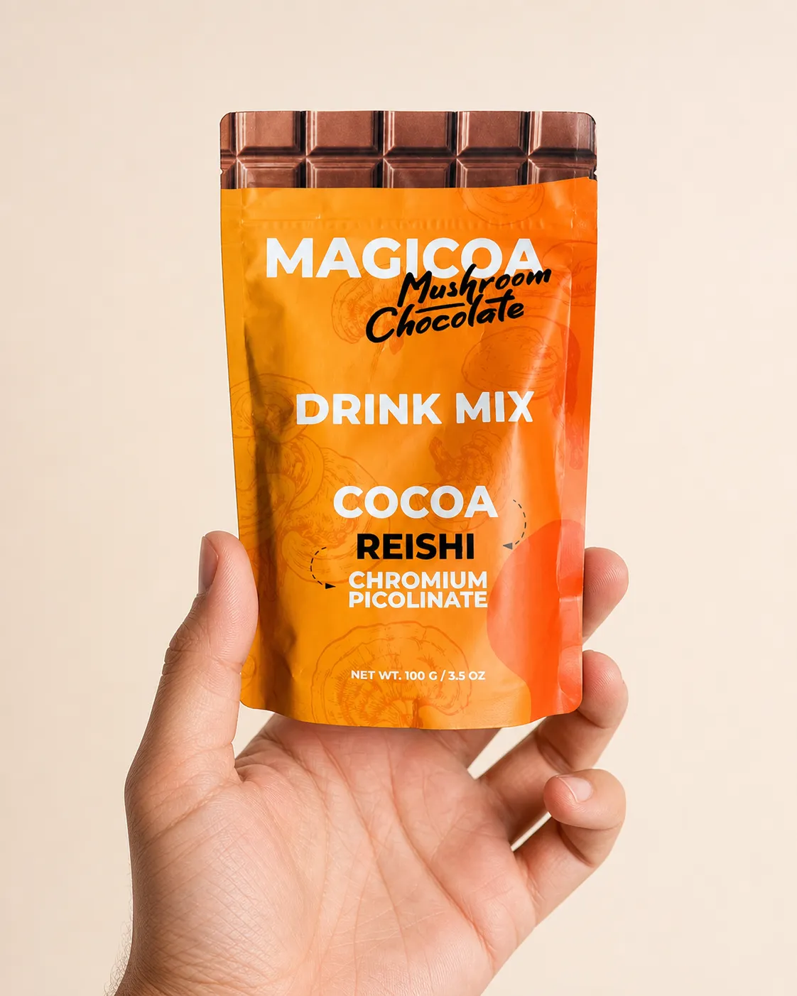 Magicoa — Verpackung in der Hand