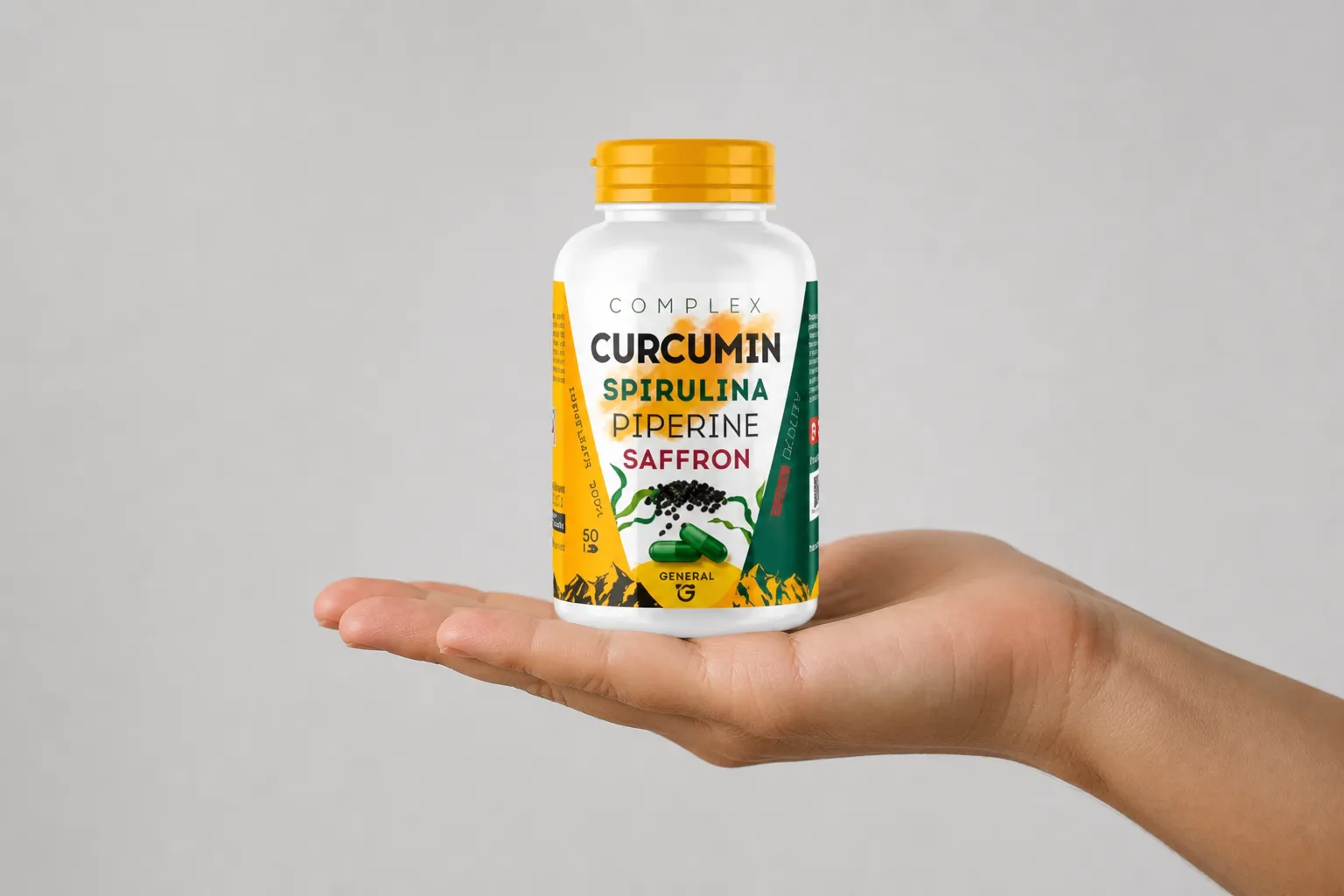 Curcuma Complex — Verpackung in der Hand