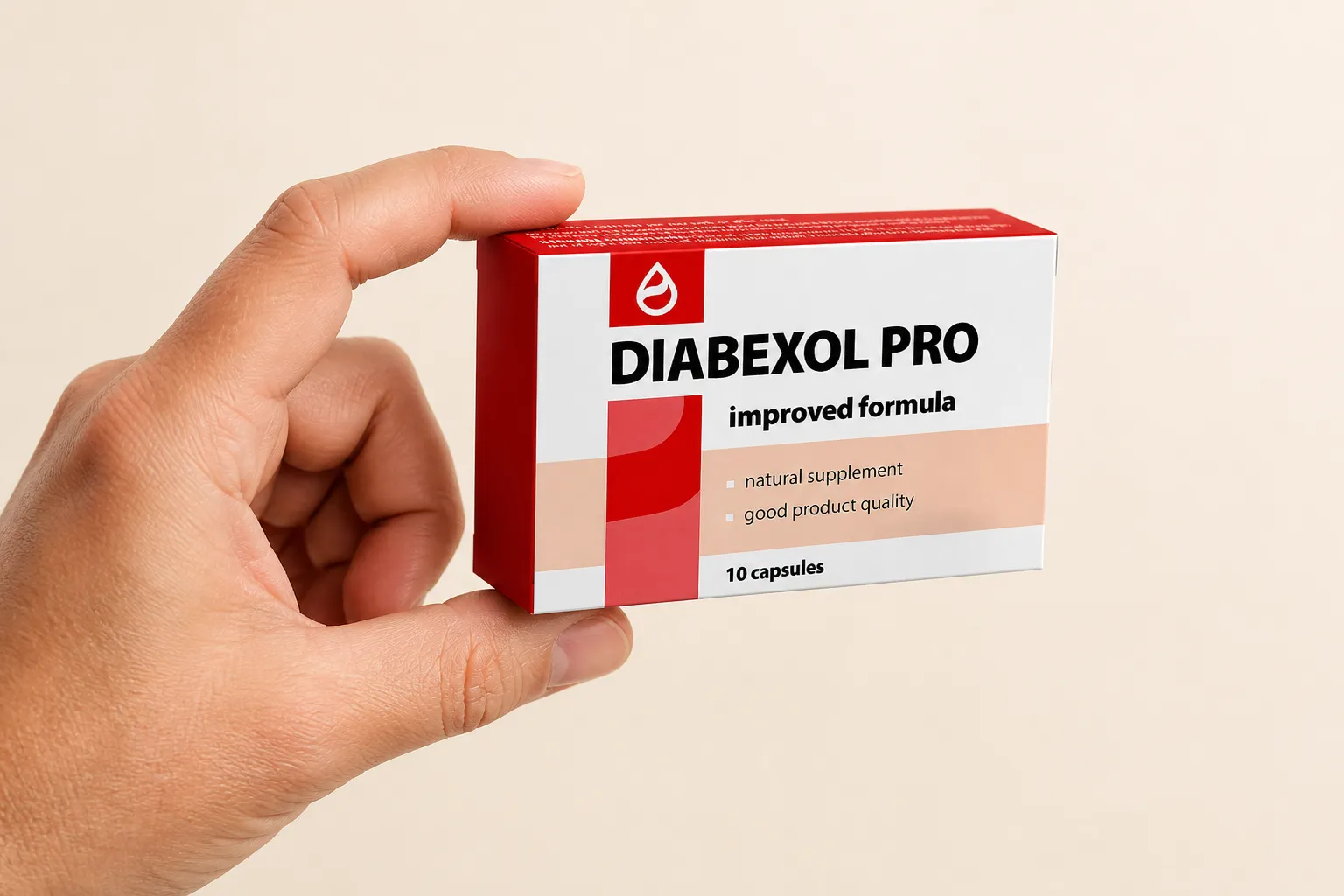 Diabexol Pro — Verpackung in der Hand