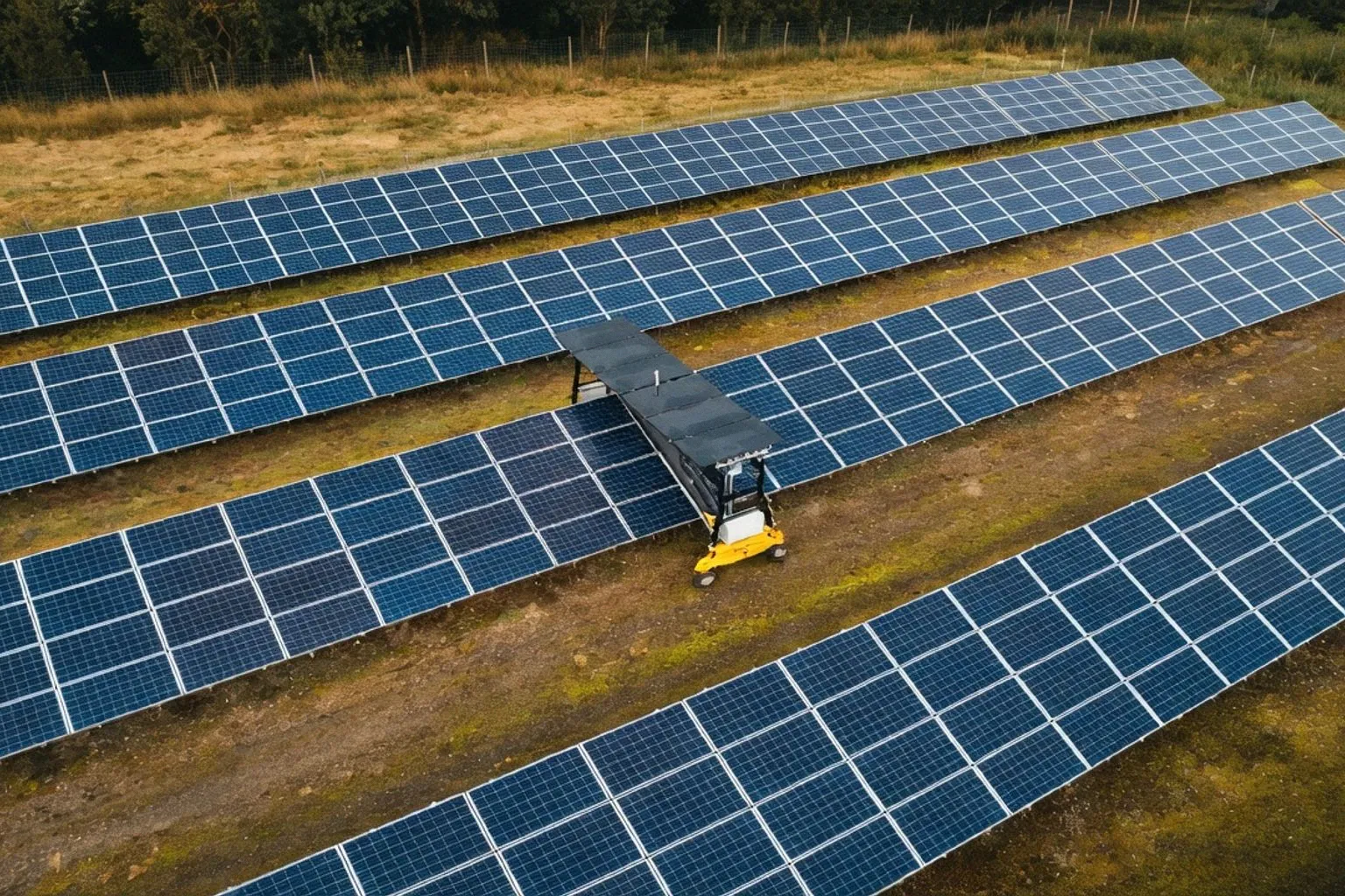 Robotik in der PV-Reinigung: Wie der SolarCleano B1 die Wartung von Solarparks revolutioniert
