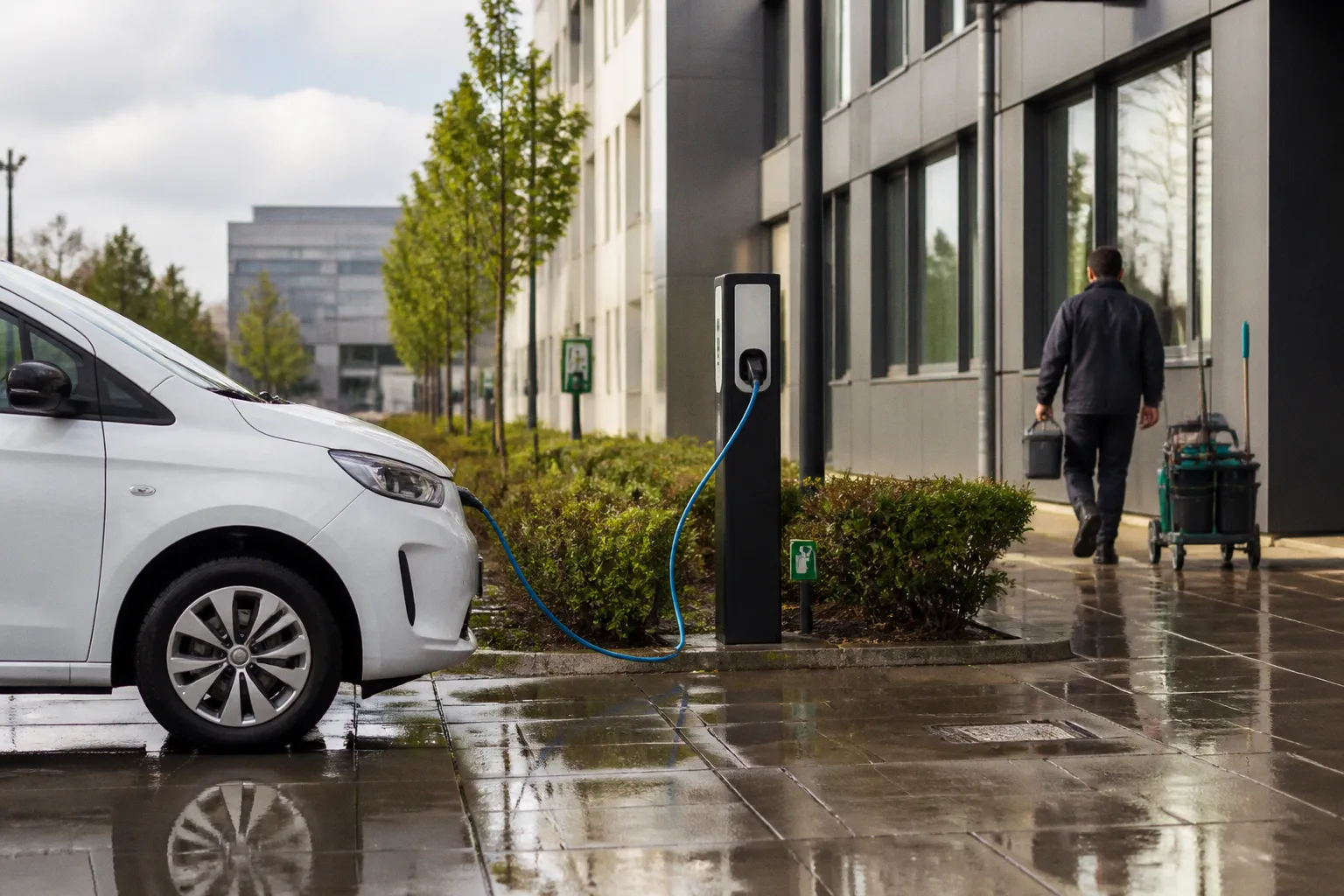 Warum Elektromobilität für Gebäudedienstleister zum Wirtschaftsfaktor wird